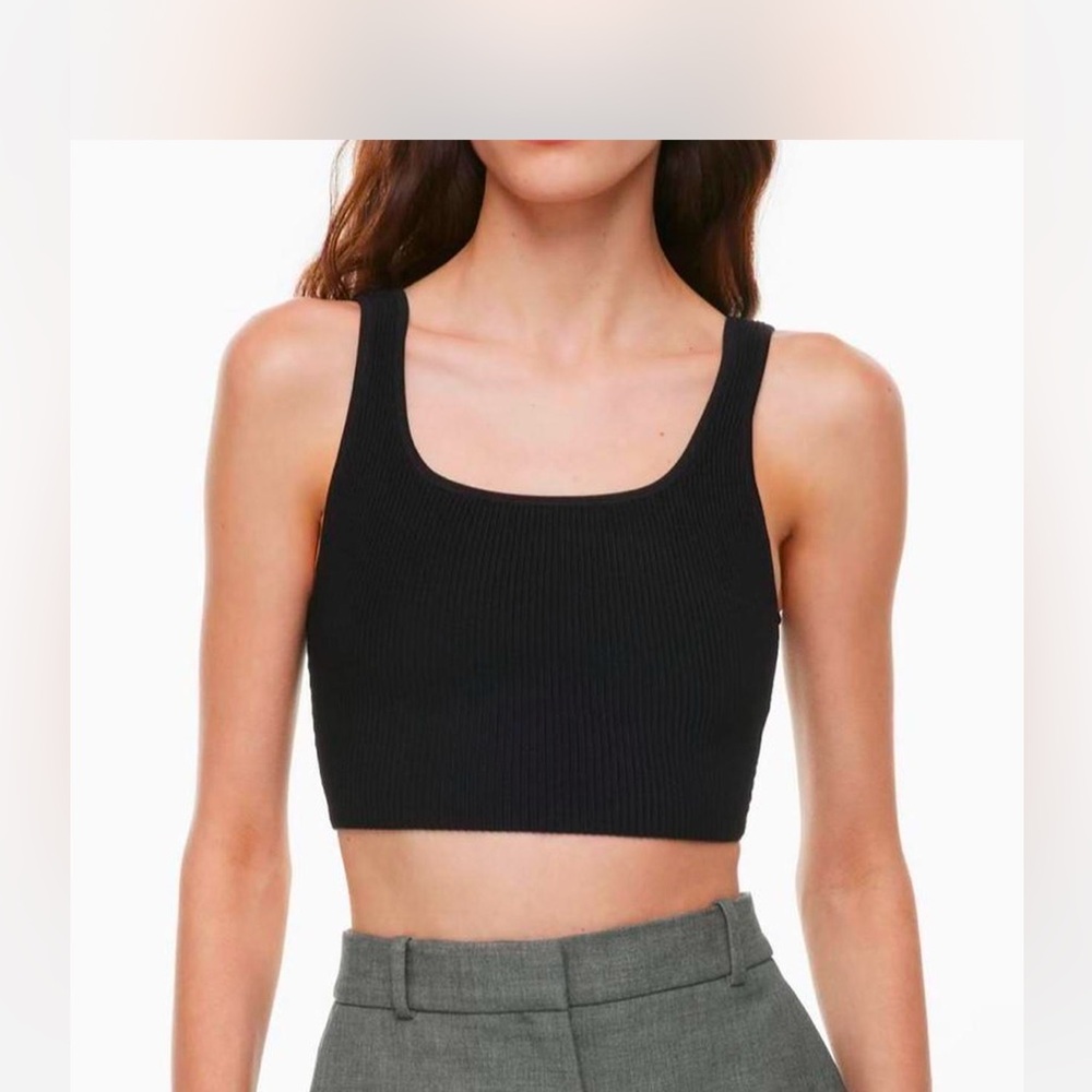 Aritzia Babaton Sculpt Knit Cropped Tank | Sz S